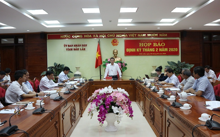 UBND tỉnh tổ chức Họp báo định kỳ tháng 2/2020